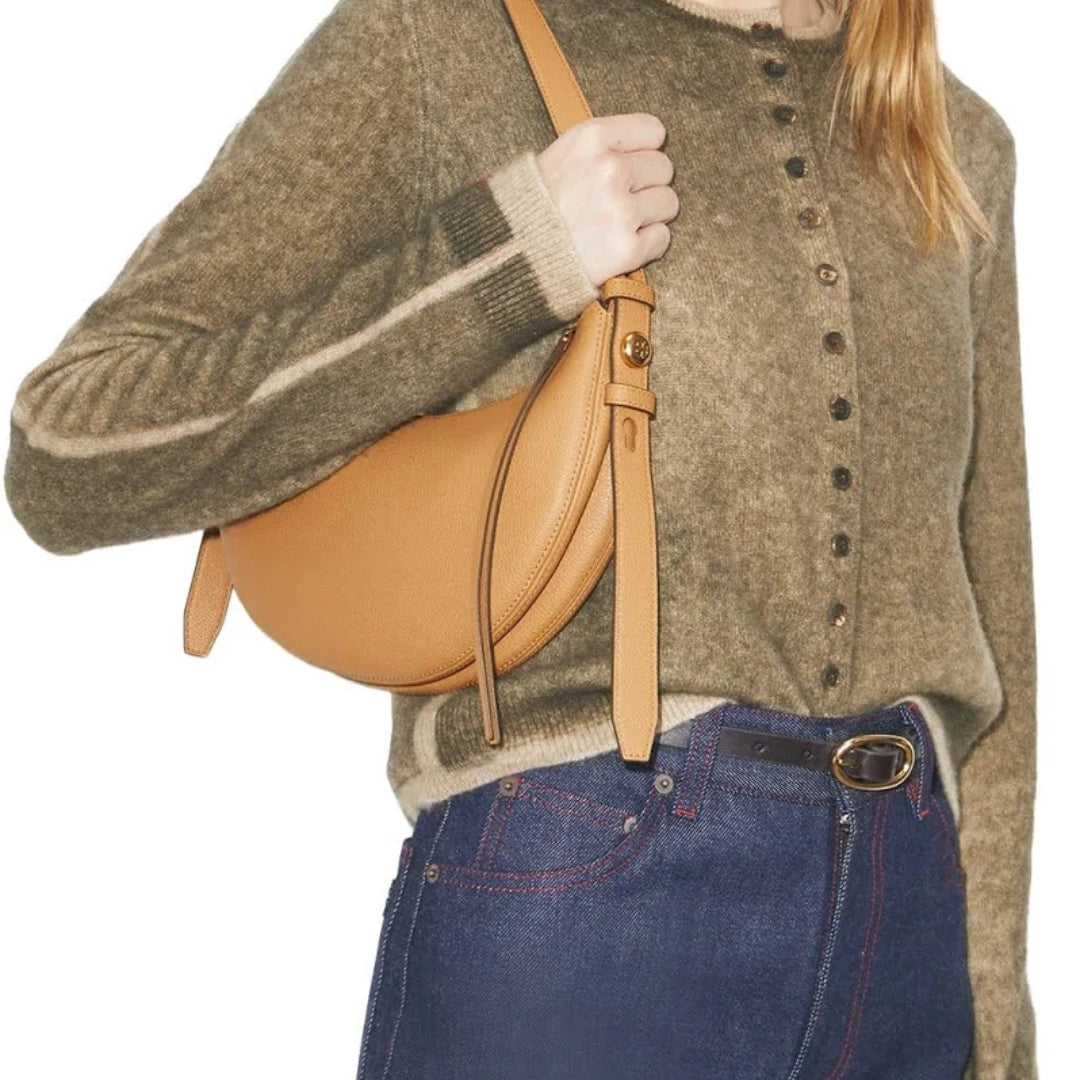 Elegant Tan Leather Shoulder Bag Everyday Style