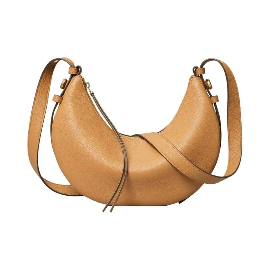Elegant Tan Leather Shoulder Bag Everyday Style